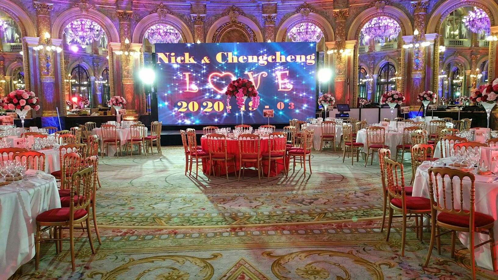 Rental - Hire a Led Wall for Weddings in Paris